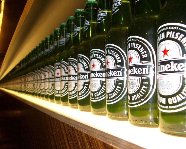 A Heineken brewery floor